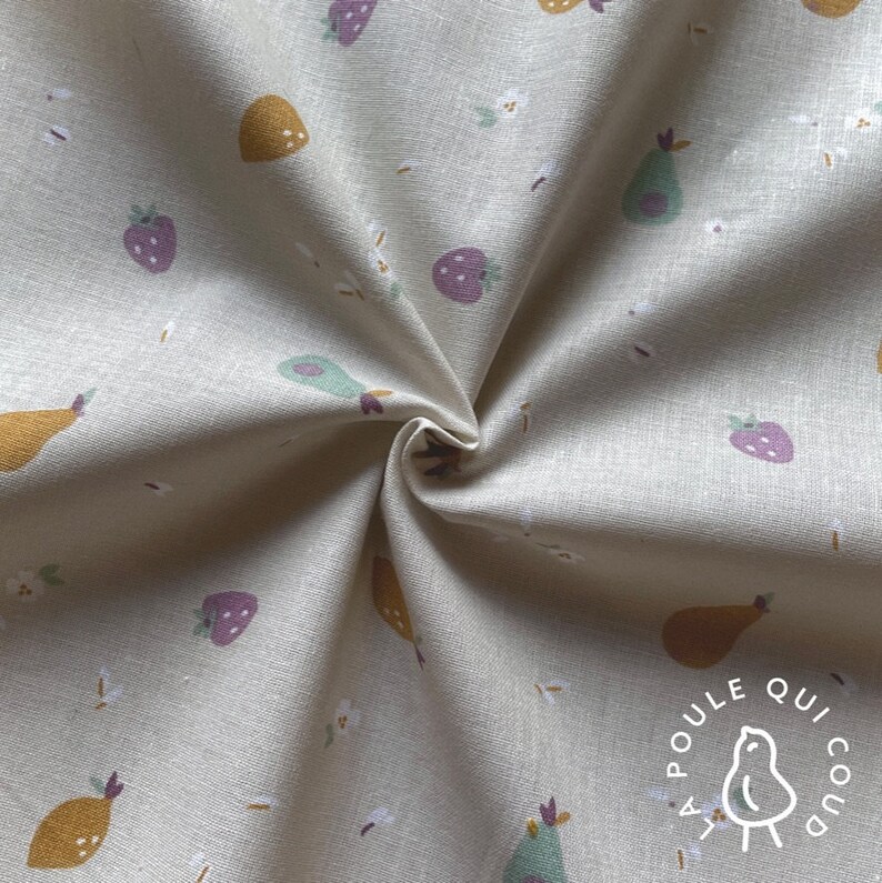 100% Cotton Oeko-Tex Fabric / Pears & Lemons Tifruit