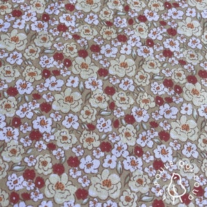 100% Cotton Oeko-Tex Fabric / Kalmia / Flower / Liberty Miel