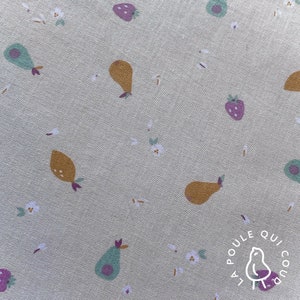 100% Cotton Oeko-Tex Fabric / Pears & Lemons image 6