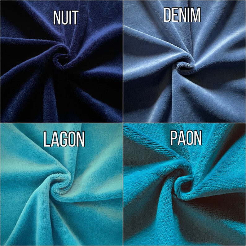 Minky Plain / Oeko-Tex fabric / Many colors available image 10