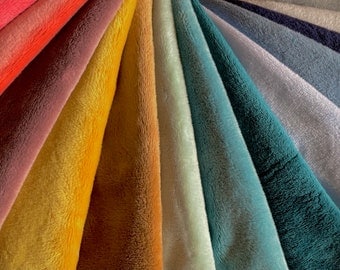 Minky Plain / Oeko-Tex fabric / Many colors available