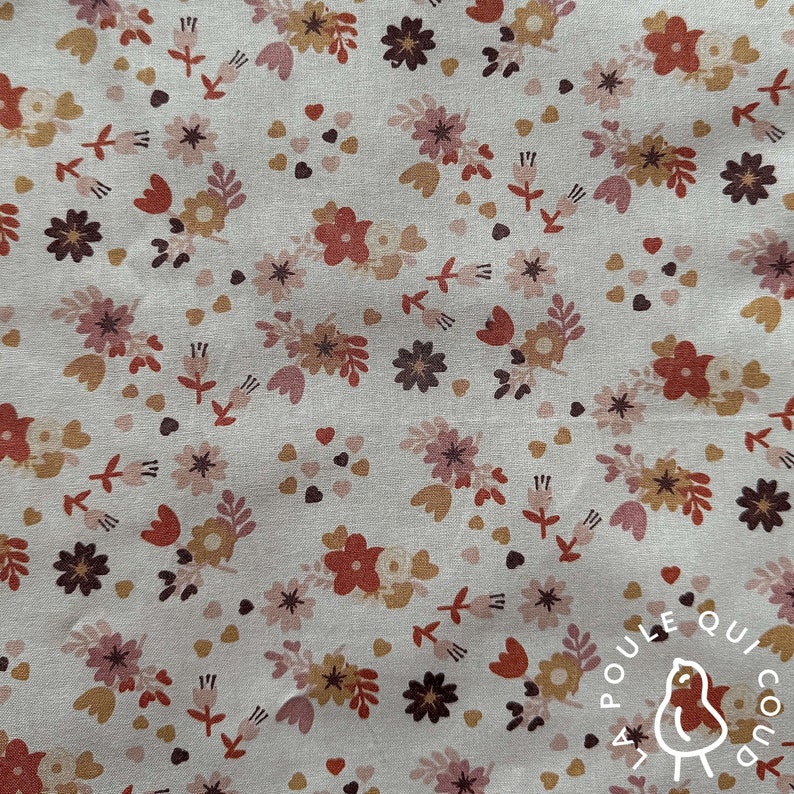 100% Cotton Oeko-Tex Fabric / Yzoa / Flower / Liberty image 3