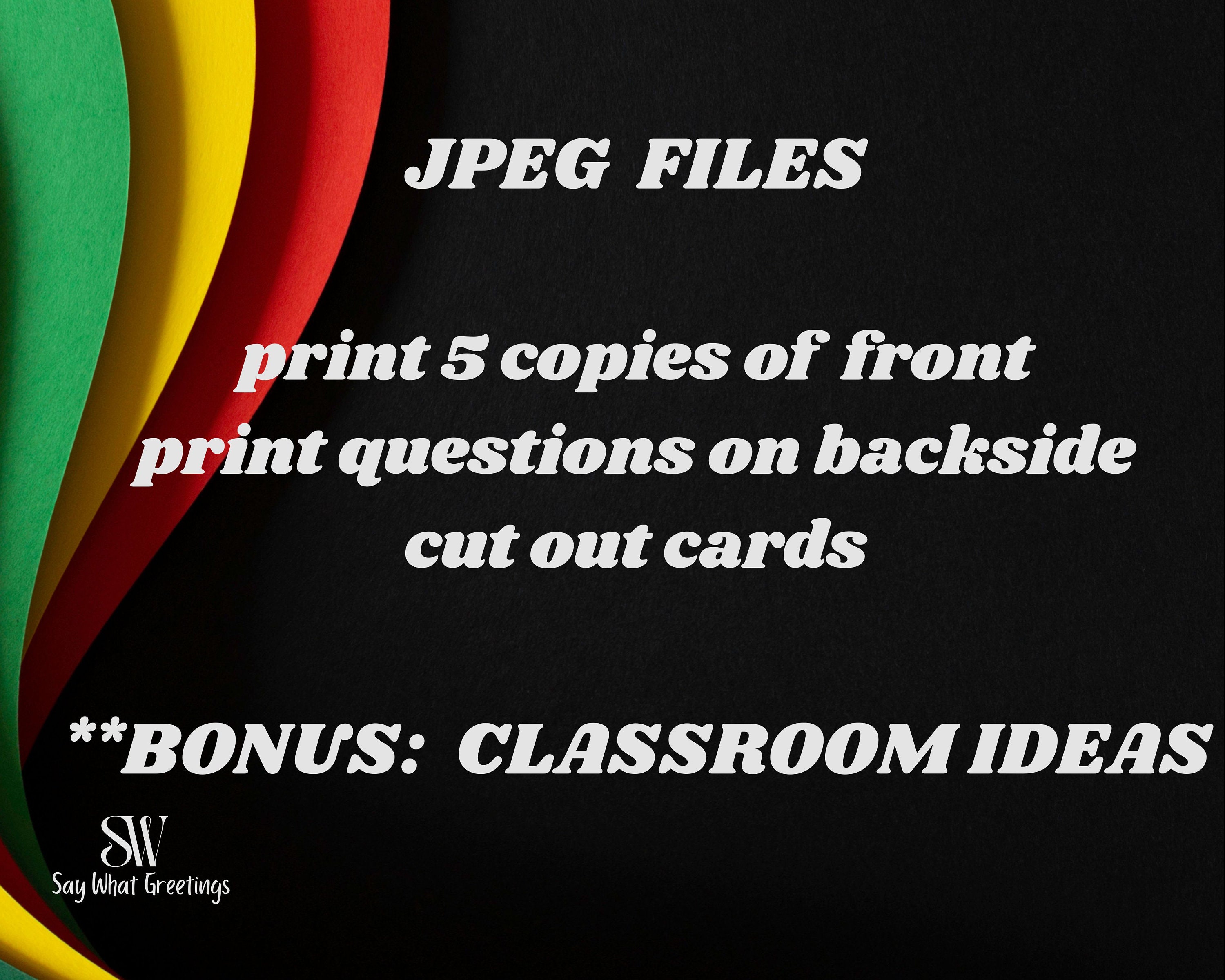 Printable Black History Trivia Cards Etsy