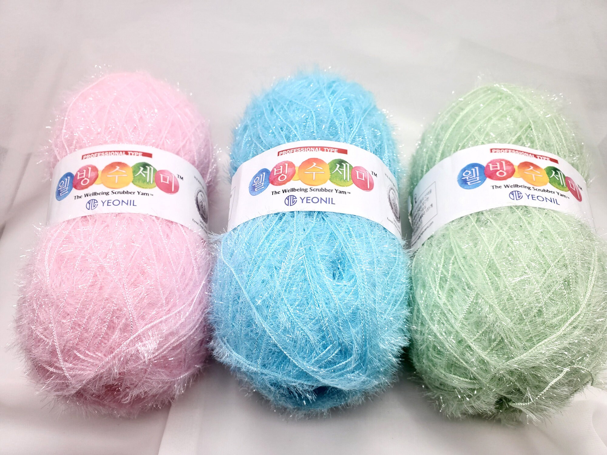 Scrubby Yarn Dish Scrubbie Yarn Korean Scrubber Yarn Susemi Etsy