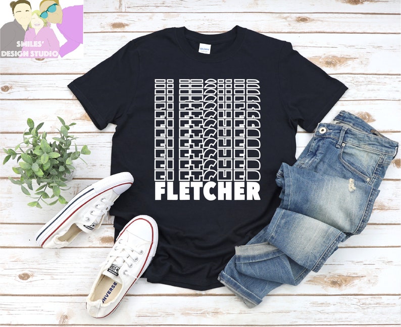 Fletcher Retro Text SVG and PNG ONLY Girl of My Dreams Lgbtqia Etsy
