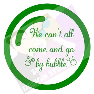 We kunnen niet allemaal komen en gaan door Bubble- ALLEEN SVG-BESTAND- Glinda en Elphaba - Wicked The Musical