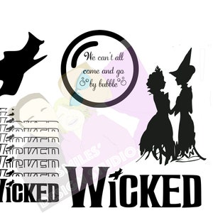 Wicked The Musical SVG Bundle- Solo FILE SVG- Wicked The Musical- Glinda ed Elphaba