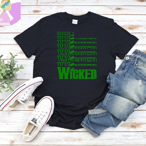 Wicked Green Logo Inspired T-Shirt- Wicked Shirt- Wicked: The Musical Shirt