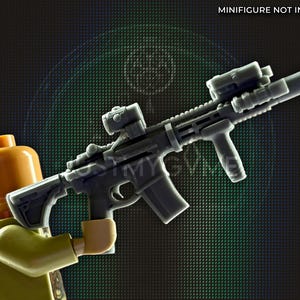 Special Forces JTF-2 Rifle for Construction Toy Army Figures - Handcrafted Military Gear - Tabletop Collector Toy Figurine Gear
