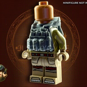 Special Containment Plate Carrier for Construction Toy Army Figures - Handcrafted Military Gear - Tabletop Collector Toy Figurine Gear