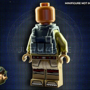 Temple Hunter Futuristic Soldier Armor for Construction Toy Army Figures - Handcrafted Military Gear - Tabletop Collector Toy Figurine