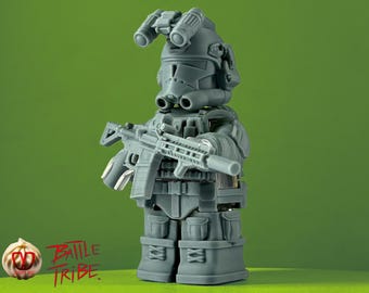 ALWAYS FORWARD |&gt; Fits All Minifigures | Complete Collectible Display Armour Set | Custom | Building Blocks Compatible #BattleTribe