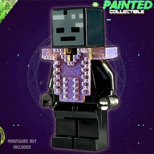 CUSTOM PAINTED Pixel Enchanted Platebody For All Minifigures and Construction Toy Figures