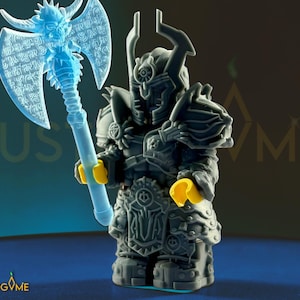 EINMAL EIN KÖNIG: Mittelalterliches Fantasy Rüstungs-Set, Benutzerdefinierte Minifigur Kompatibles Baustein-Spielzeug
