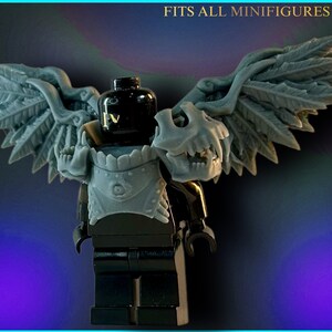 Wings of the Seraphic Sentinel /> DnD inspirado/accesorio temático = hecho a mano, construcción de resina premium de 8K para juegos de rol de mesa