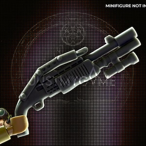Tactical Shotgun for Construction Toy Army Figures - Handcrafted Military Gear - Tabletop Collector Toy Figurine Gear