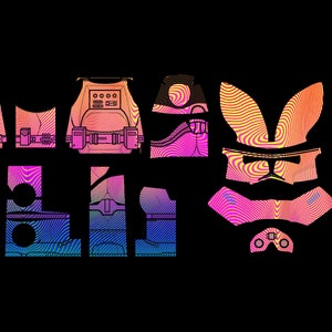 Gelaquiri Dan Trooper |&gt; Complete Digital File Decal Download | Waterslide Decal Transfer File | Building Block Decals | COMMERCIAL USE