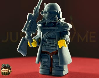 DELIVERING YOUR ROUNDS: Post-Apoc Custom Minifigure Compatible Armor Set, Printed Building Block Toys