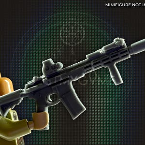 Special Forces MARSOC Rifle for Construction Toy Army Figures - Handcrafted Military Gear - Tabletop Collector Toy Figurine Gear