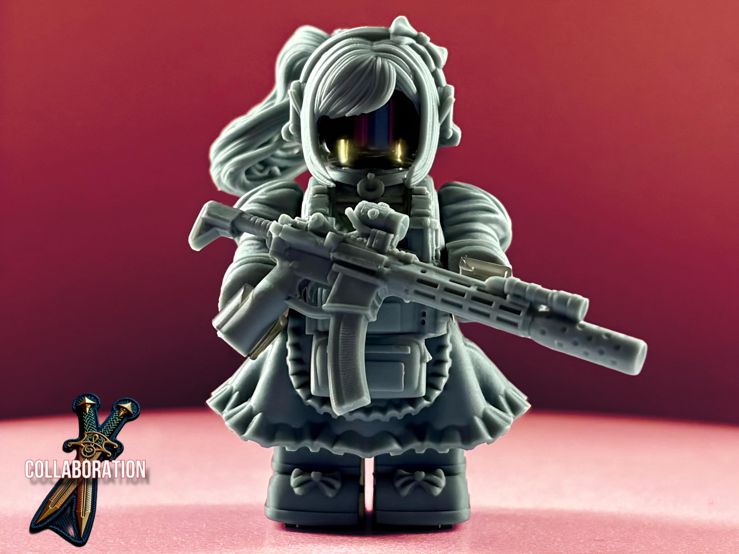 Tacticute Deviantart TACTICUTE MARCELINE |> Fits All Minifigures | Studio Quality Display ...