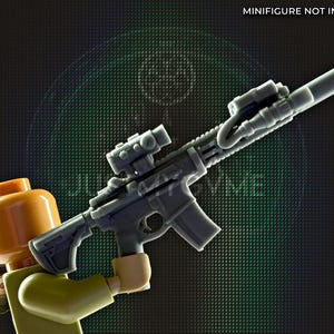 Marine Corps Direct Action Rifle for Construction Toy Army Figures - Handcrafted Military Gear - Tabletop Collector Toy Figurine Gear