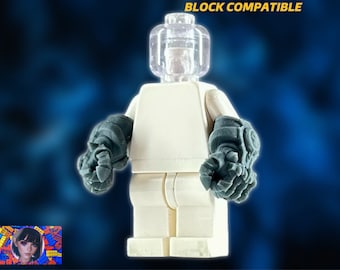 Fäuste Gottes (SET) |> Passend für alle Minifiguren | Sammlerstück Display Zubehör | Premium 8K Build | Kompatibel mit den Bausteinen