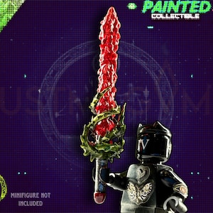 Custom Painted Elegant Blade of Thumos: Custom Minifigure Compatible Sword