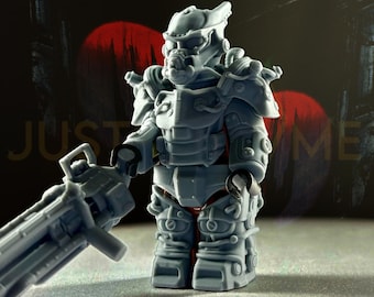 ИЗВЕСТНЫЕ ЭЛЕКТРИЧЕСКИЕ ТОКИ: Post-Apoc Custom Minifigure Compatible Fantasy Armor Set, Printed Building Block Toys