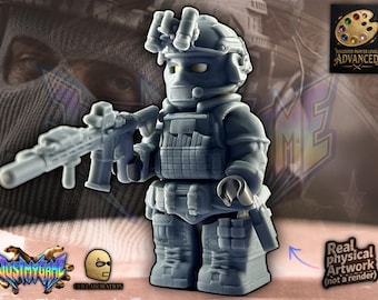 BREACH THE FILE [ Alliedthreads Collab ]: Specialdesignad Minifig-kompatibel Taktisk Rustning Set | Kompatibla Byggklossar