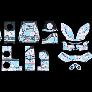 Cherry Blossom Trooper |&gt; Complete Digital File Decal Download | Waterslide Decal Transfer File | Building Block Decals | COMMERCIAL USE