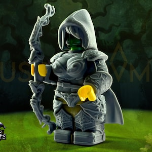 ROGUE RANGER COMPANION: High Fantasy DnD Custom Minifigure Compatible Armor Set, Premium Printed Building Block Toys