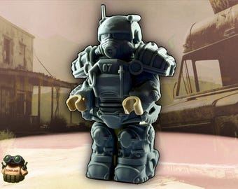 TOE TO TOE: Armadura personalizada compatible con minifiguras post-apocalíptico, juguetes de bloques de construcción impresos