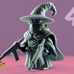 LICK HITTER - Compatible With All Minifigures, Construction Toy Figures and Building Block Collections - Fully Custom Armor Set