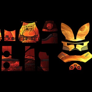Magma Trooper |&gt; Complete Digital File Decal Download | Waterslide Decal Transfer File | Building Block Decals | COMMERCIAL USE