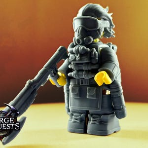 STAYING CAUTIOUS - Compatible With All Minifigures - Custom Building Blocks Armor Accessory - Premium Quality Studio Design