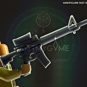 Canadian C7 Rifle for Construction Toy Army Figures - Handcrafted Military Gear - Tabletop Collector Toy Figurine Gear