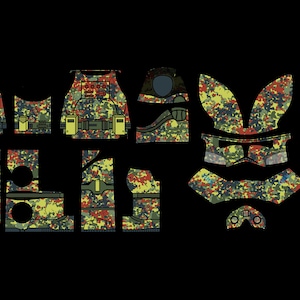 Flecktarn Trooper |&gt; Complete Digital File Decal Download | Waterslide Decal Transfer File | Building Block Decals | COMMERCIAL USE