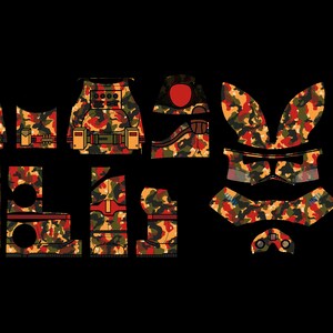 SWISS Camo Trooper |&gt; Complete Digital File Decal Download | Waterslide Decal Transfer File | Building Block Decals | COMMERCIAL USE