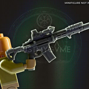 Special Forces CSOR Rifle for Construction Toy Army Figures - Handcrafted Military Gear - Tabletop Collector Toy Figurine Gear