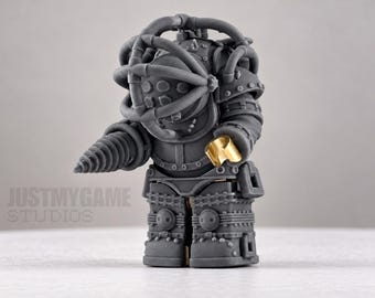 Underwater Guardian | Armored Deep Sea Diver Custom Minifig Figure | 3D Printed Resin