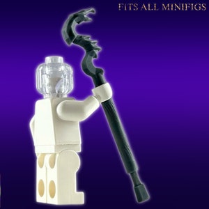 Dragon Priest Staff |&gt; Fits All Minifigures | Building Block Compatible Armour Accessory | Premium 8K Build