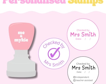 Personalised Teacher Stamp | Self-Inking Marking Stamp for Teachers