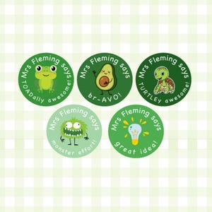 Personalised Teacher Stickers | Reward Stickers image 2
