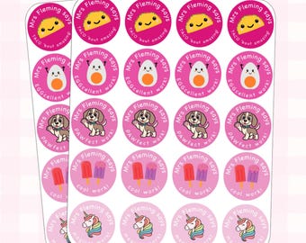 Personalised Teacher Stickers | Reward Stickers