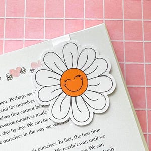 Magnetic Bookmark - Happy Daisy  | Handmade Bookmark | Cute Bookmark