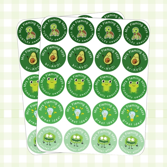Personalised Teacher Stickers | Reward Stickers