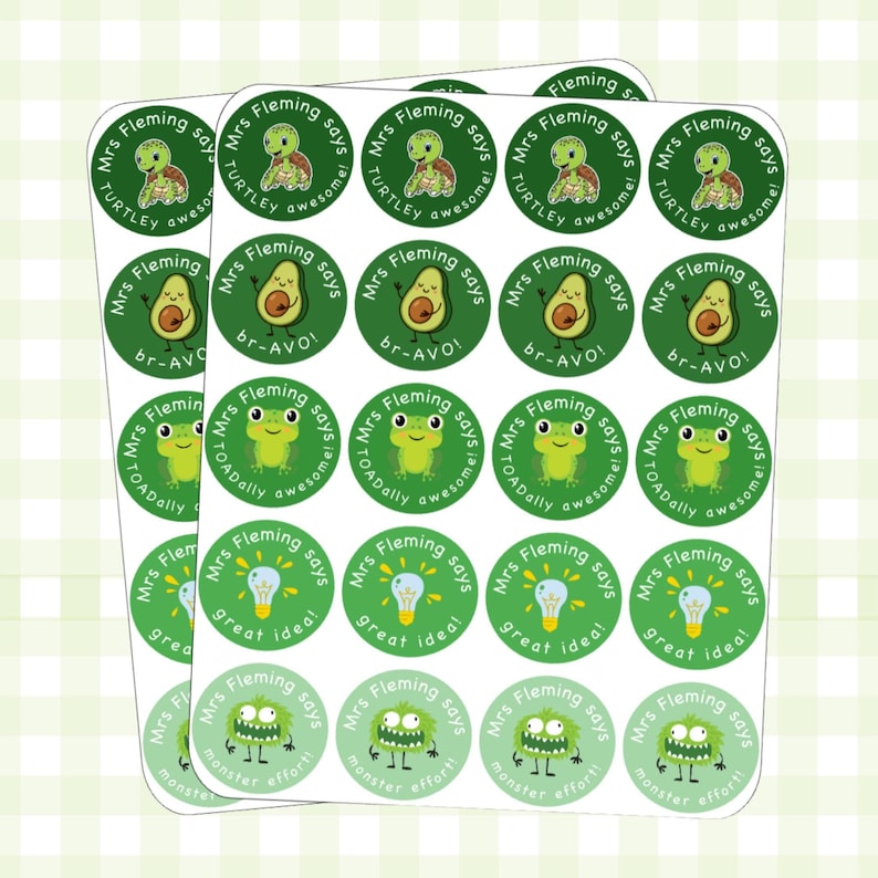 Personalised Teacher Stickers | Reward Stickers image 1
