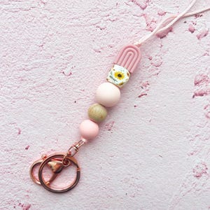Beaded Lanyard - Lauren | Teacher Lanyard | Handmade Lanyard | Nurse Lanyard