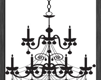 Chandelier Printable | Etsy