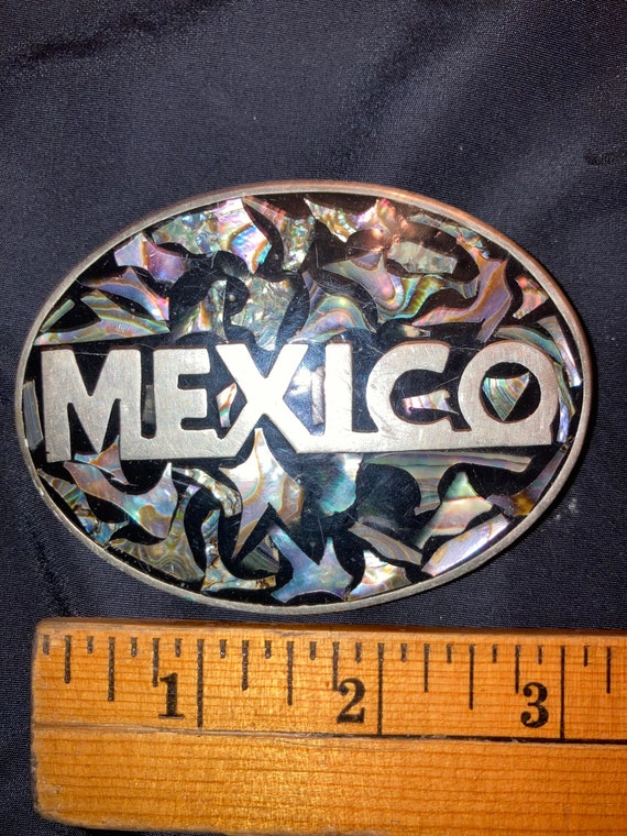 Fancy Mexico Western cowboy belt buckle